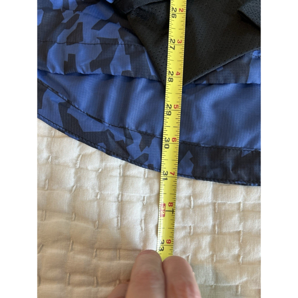 ZYIA ACTIVE Mens Black Blue Hooded Jacket L Ultra Lightweight - Picture 10 of 16